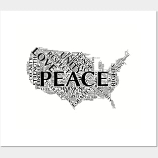 United States of Peace Posters and Art